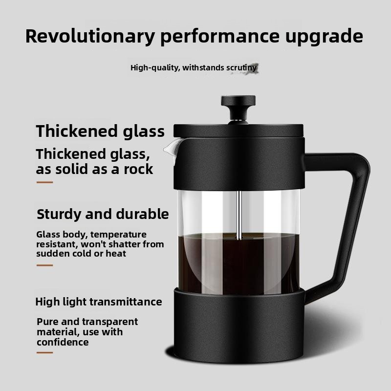 French Press Glass - Thickened High Borosilicate Glass French Press