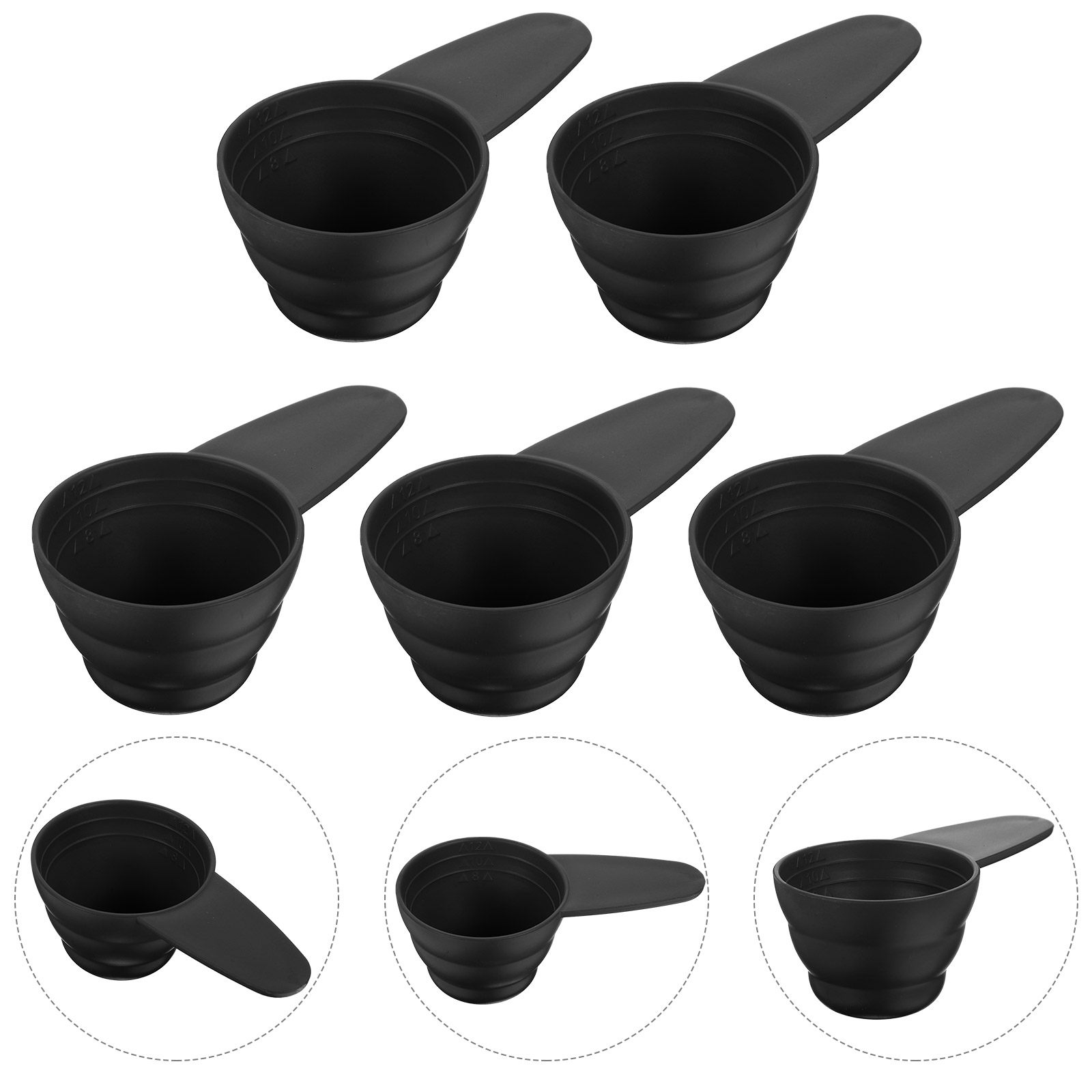 Coffee Tea Beans - 5Pcs Measure Spoon Long Handle Coffee