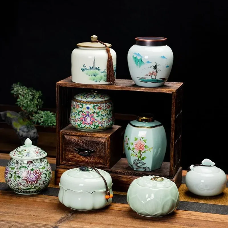 Coffee Tea In Chinese - Canister for Loose Tea, Chinese Porcelain