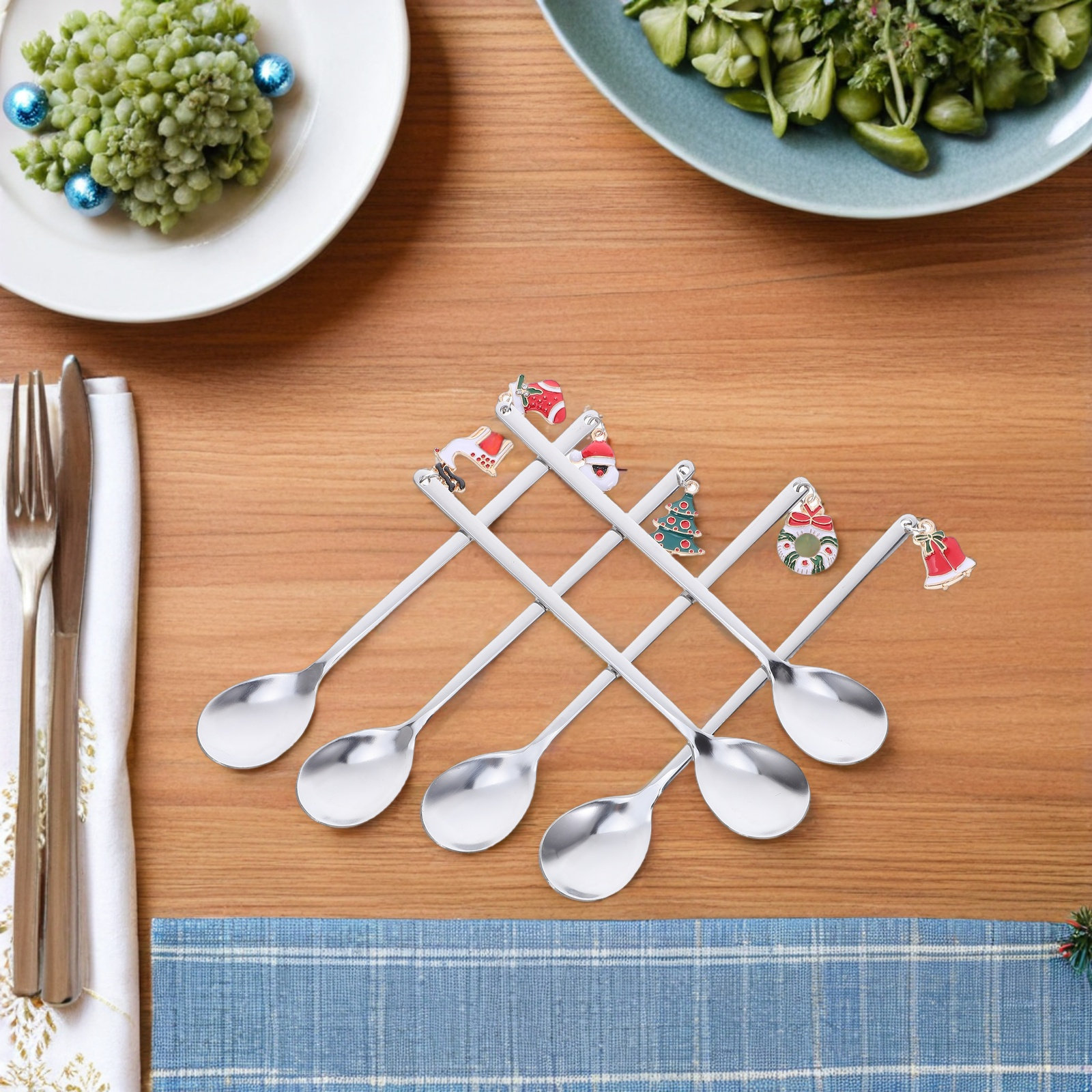 Holiday Coffee Stirrers Stainl – обзор и цена Tea Coffee Utensils