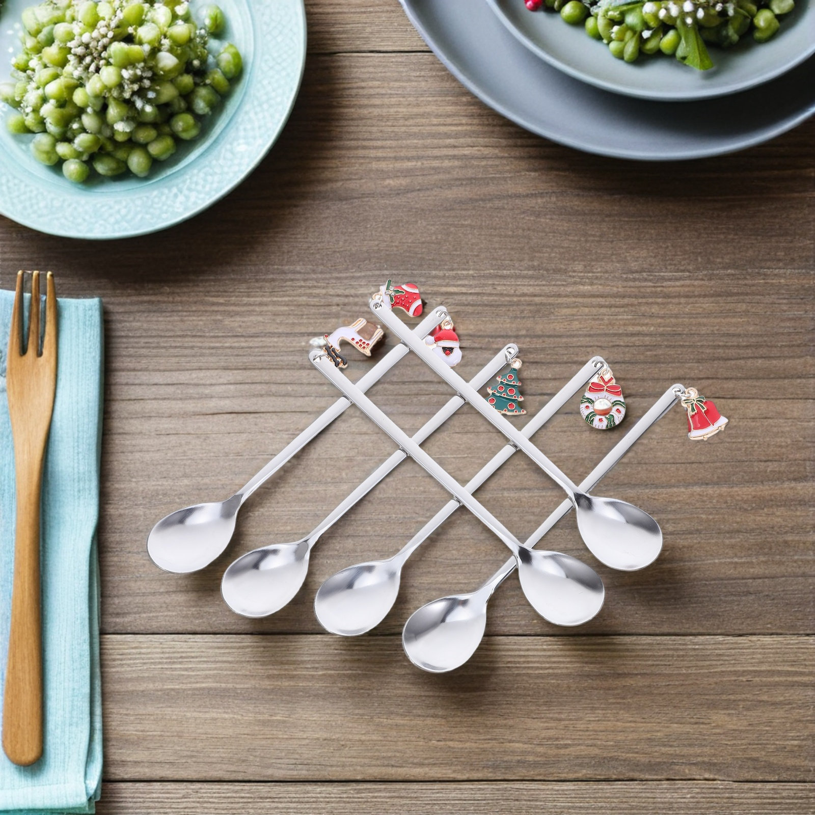 Holiday Coffee Stirrers Stainl – обзор и цена Tea Coffee Utensils