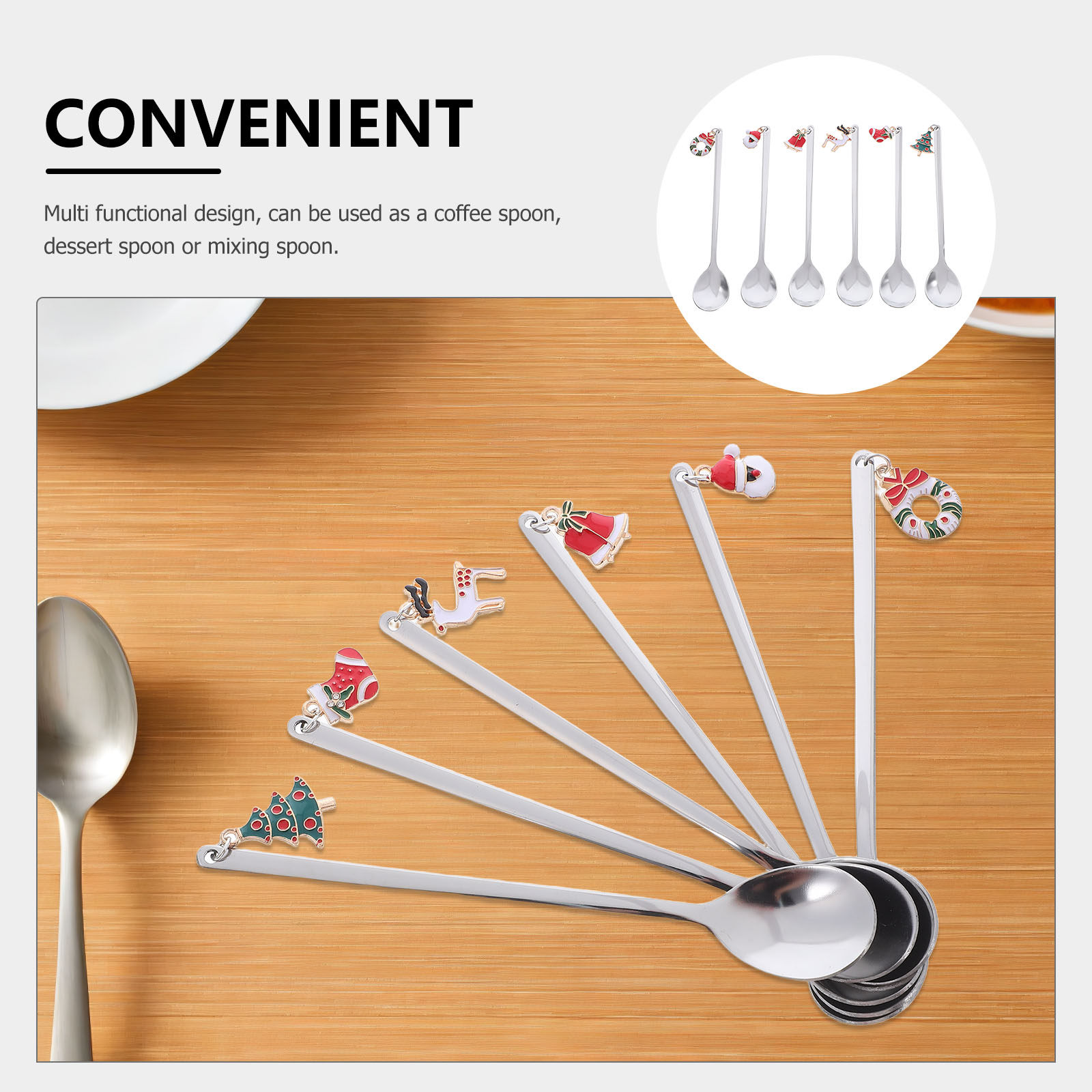 Holiday Coffee Stirrers Stainl – обзор и цена Tea Coffee Utensils
