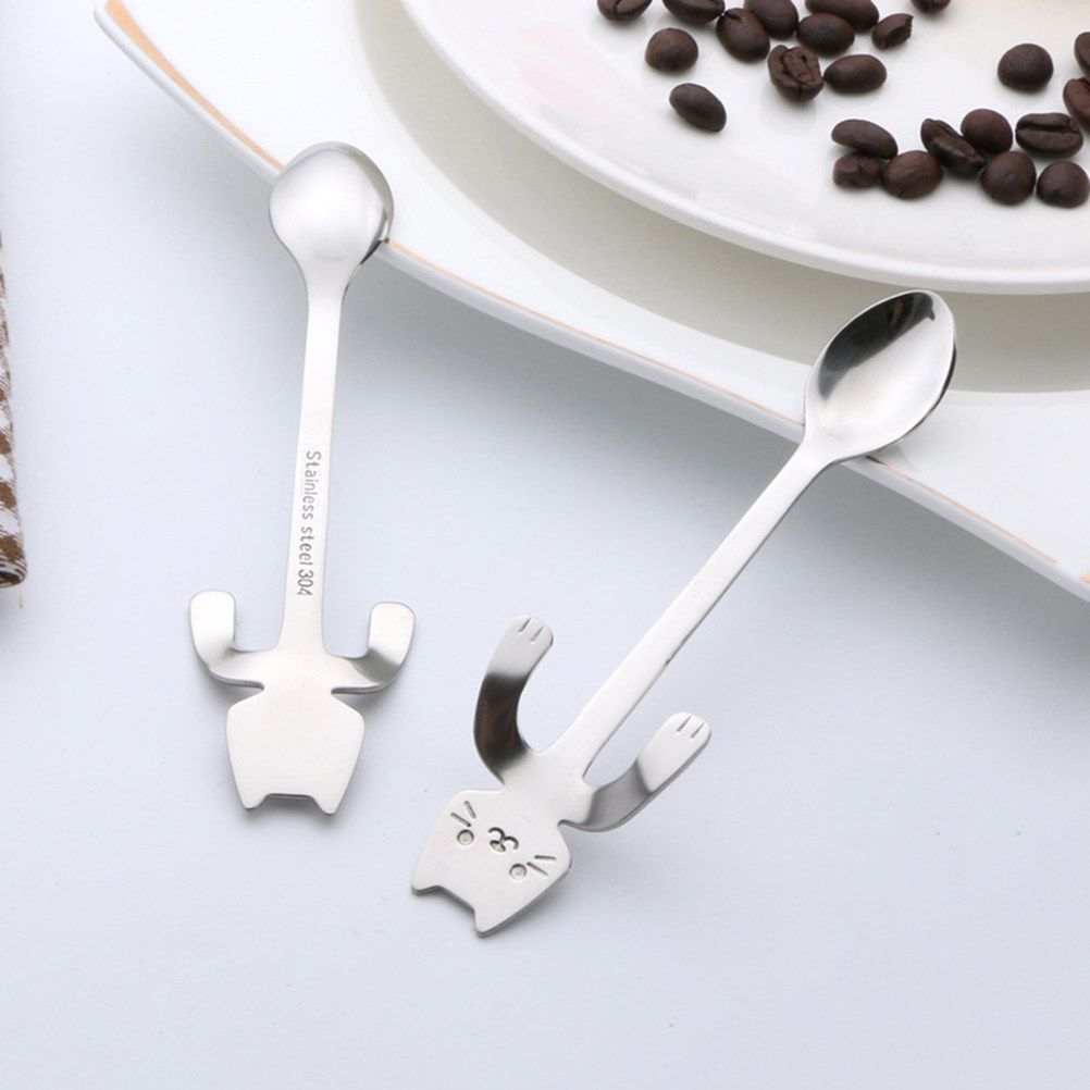Hanging Cartoon Cat Spoon 304  – обзор и цена Tea Coffee Utensils