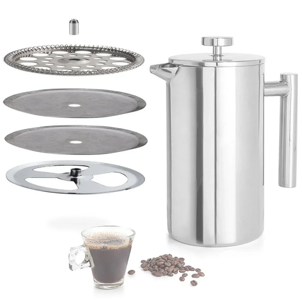 4 Pcs Stainless Steel French P – обзор и цена French Press Glass