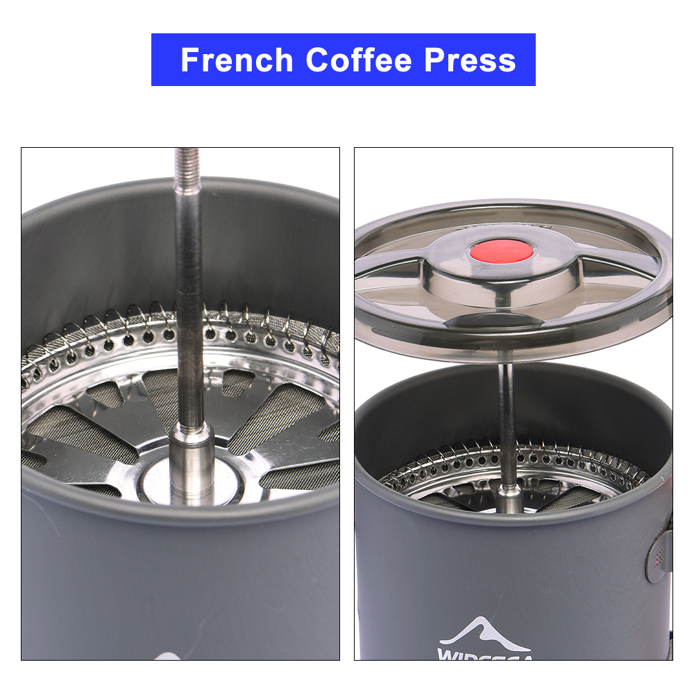 Widesea Camping Coffee Pot wit – обзор и цена French Press Glass