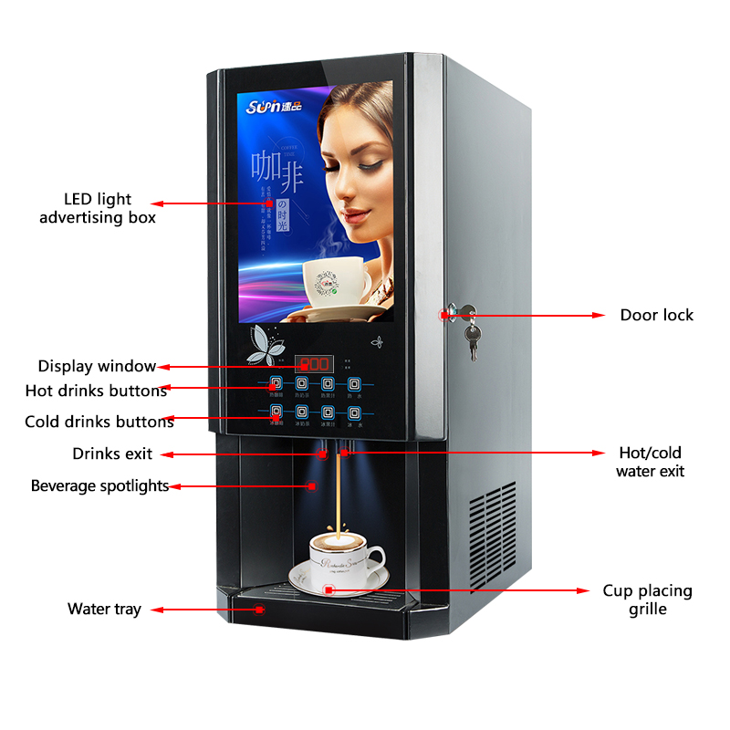 30SCW-8 Hot Ice Instant Coffee – обзор и цена Coffee Tea Machine