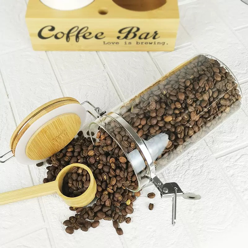 Coffee Storage Jars 2 Pack wit – обзор и цена Coffee Tea Beans