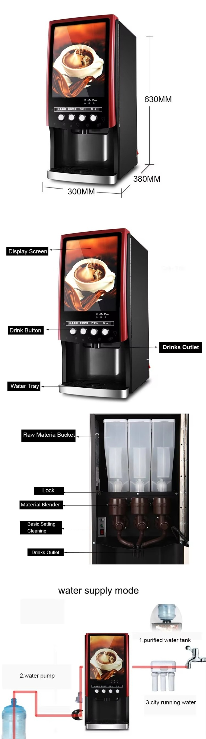 Milk Tea Bubble Tea Vending Ma – обзор и цена Coffee Tea Machine