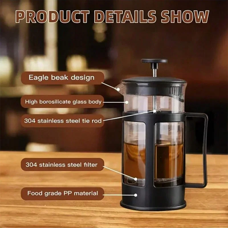 Coffee French Press Pot With F – обзор и цена French Press Glass