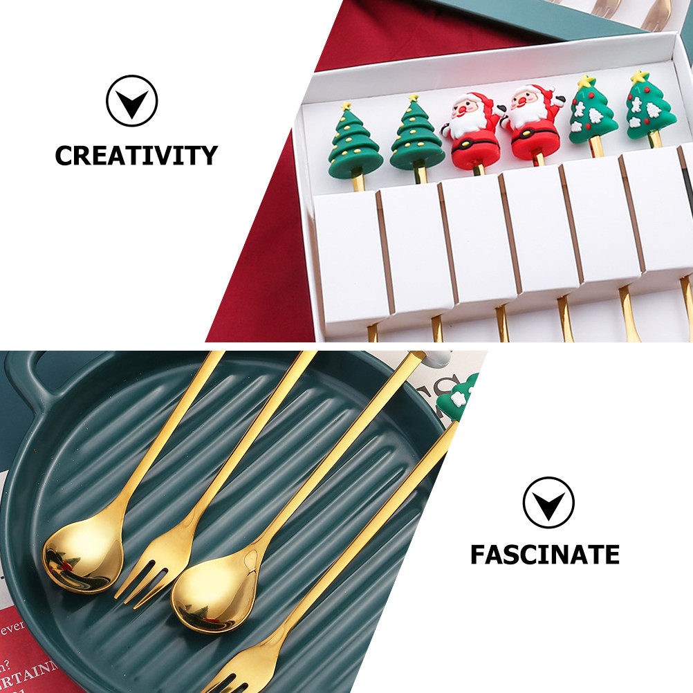 1Set Stainless Steel Christmas – обзор и цена Tea Coffee Utensils