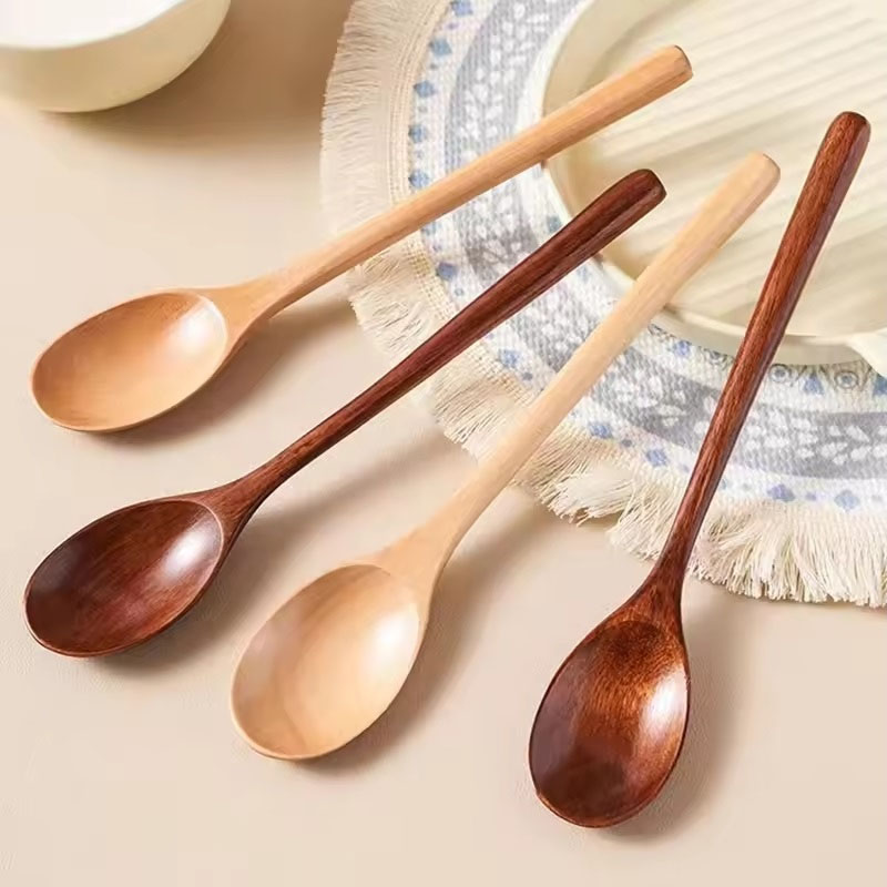6pcs Wooden Spoon Tableware Ki – обзор и цена Tea Coffee Utensils