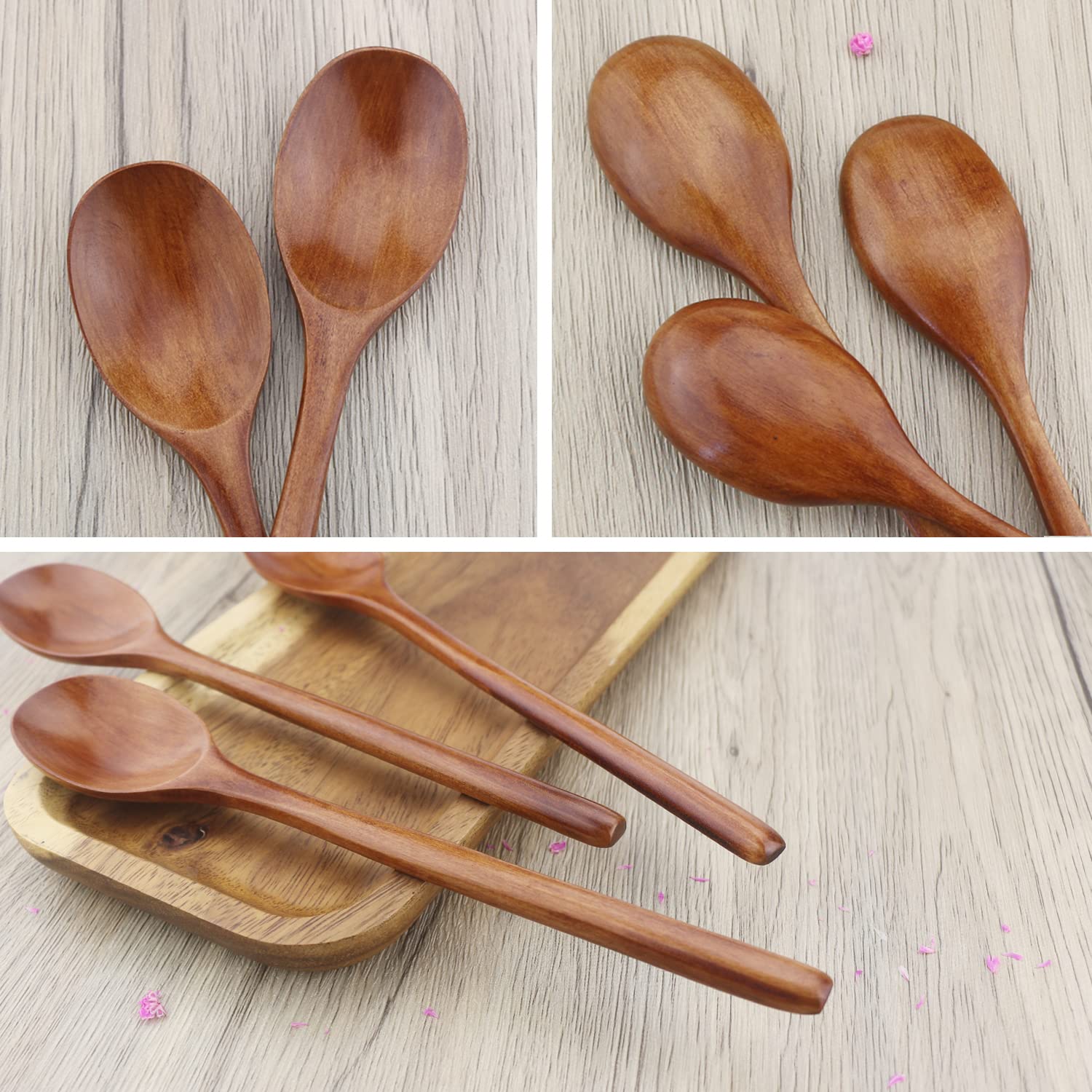 6pcs Wooden Spoon Tableware Ki – обзор и цена Tea Coffee Utensils
