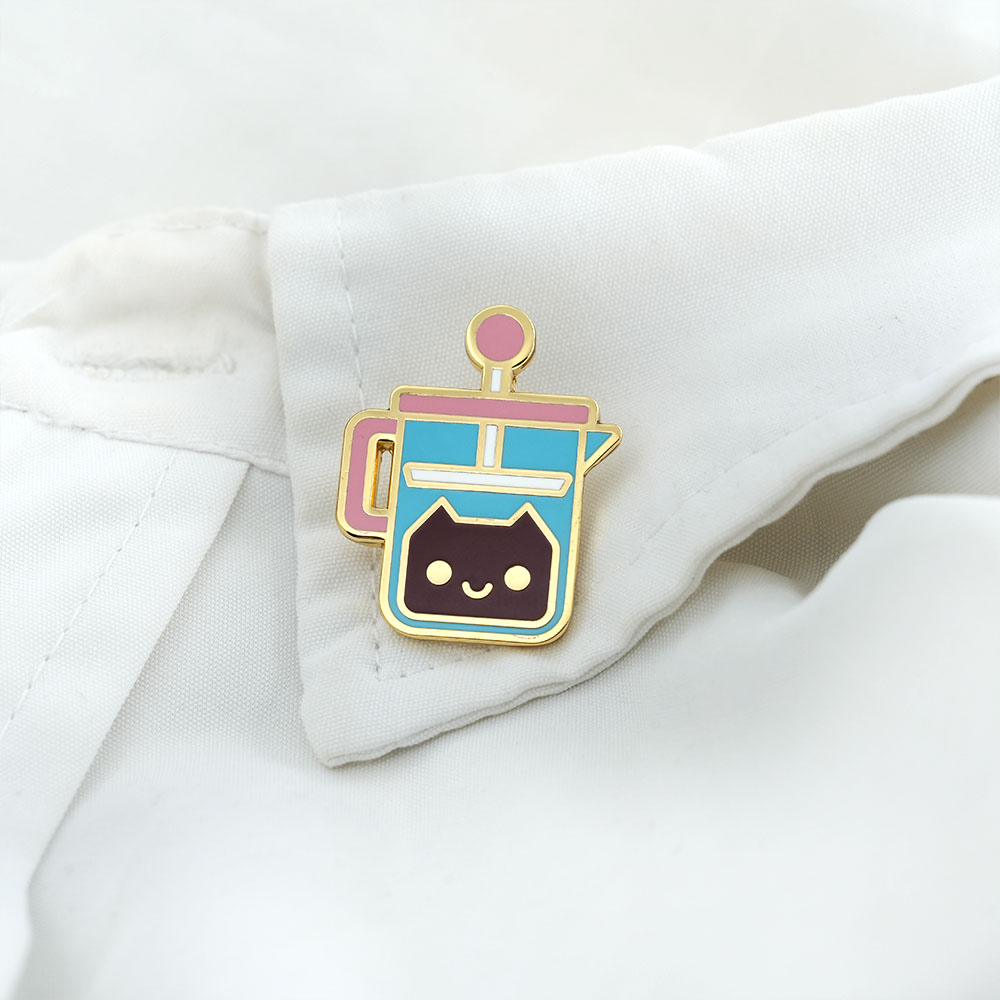 French Press Coffee Cat Brooch – обзор и цена French Press Glass