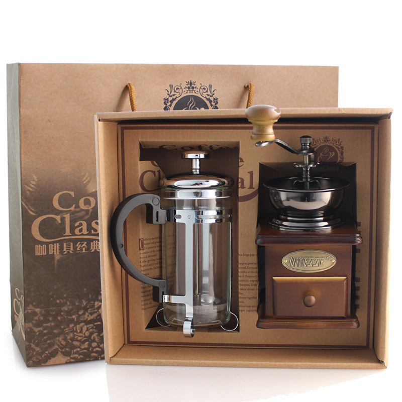 Coffee Pot Coffee Grinder Set  – обзор и цена French Press Glass