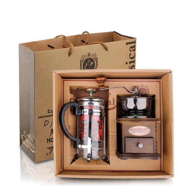 Coffee Pot Coffee Grinder Set  – обзор и цена French Press Glass