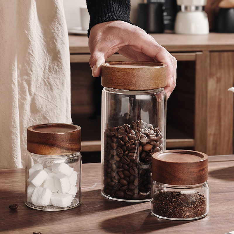 Glass Sealed Storage Jar With  – обзор и цена Coffee Tea Beans