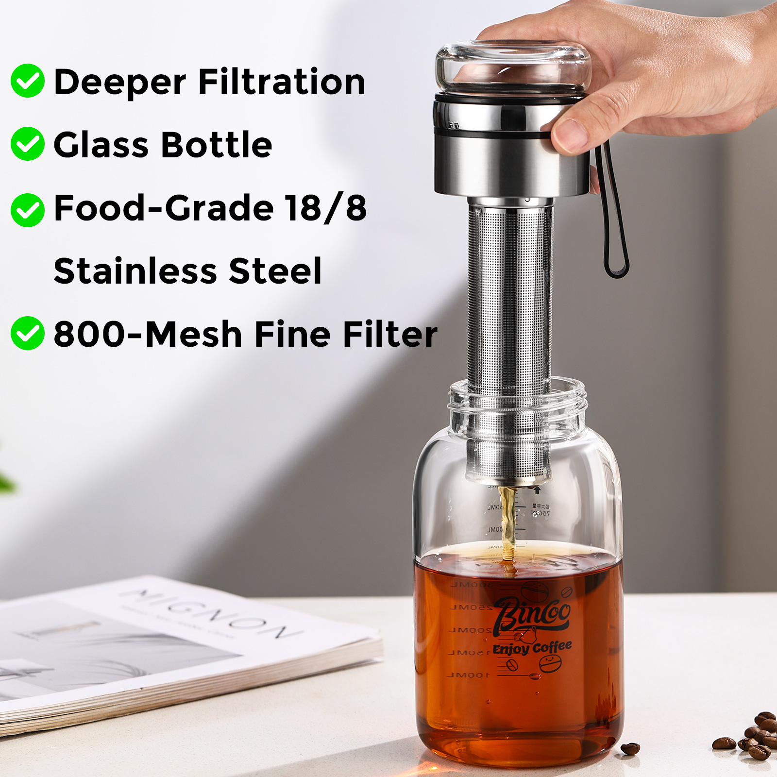 Bincoo Cold Brew Coffee Maker  – обзор и цена Coffee Tea Machine