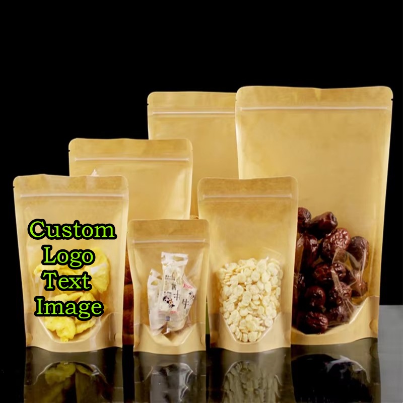 100PCS Clear Stand-up Kraft Pa – обзор и цена Coffee Tea In Chinese